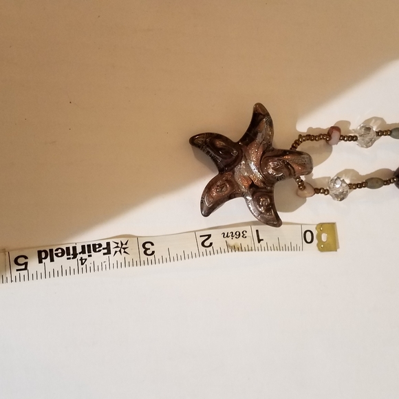 Glass star necklace j173 - Picture 6 of 6